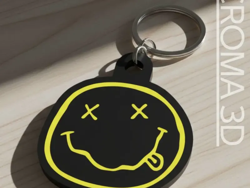 Nirvana keychain - multicolor