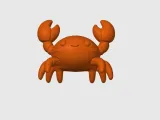 Mini Orange Crab Figurine-4