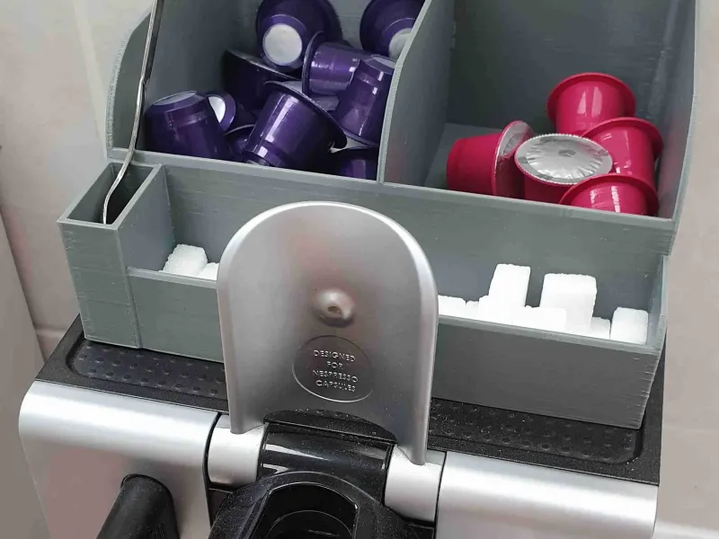 Box für Kapseln, Zucker auf die Nespresso Lattissima EN 680