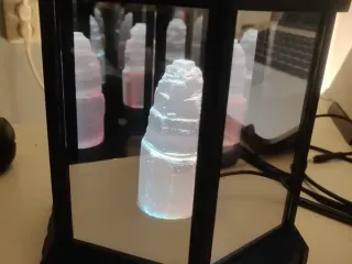 Crystal infinity mirror lantern