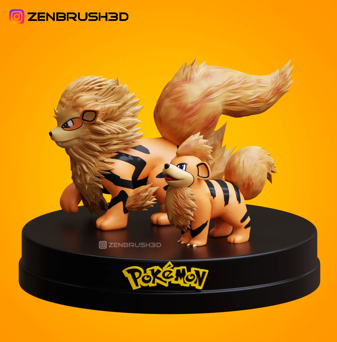 EVOLUZIONE DI GROWLITHE E ARCANINE - STAMPA 3D DI POKEMON
