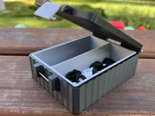 A simple box with tray and latch