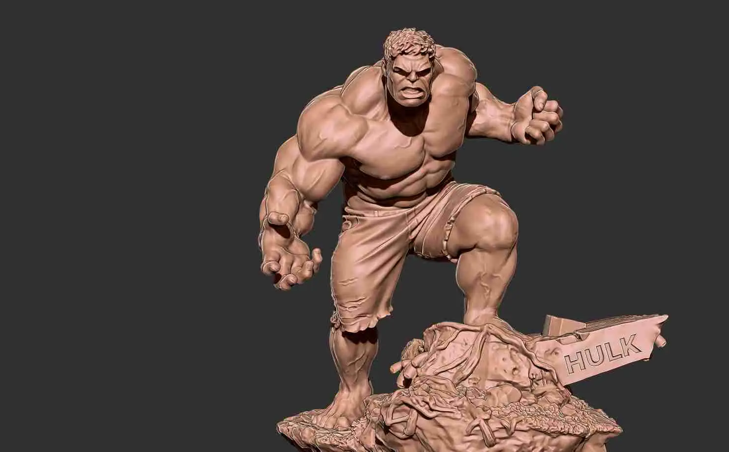 Marvel - Hulk smash 3D-Druck Modell