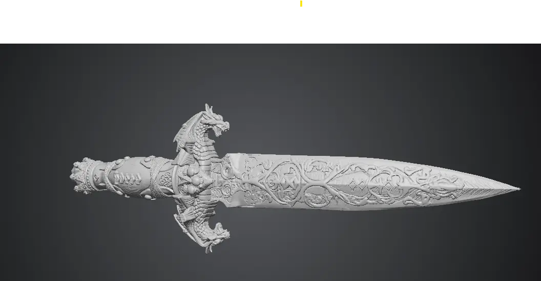 Dragon's Awakening Dagger - High-Detail Ornamental Prop