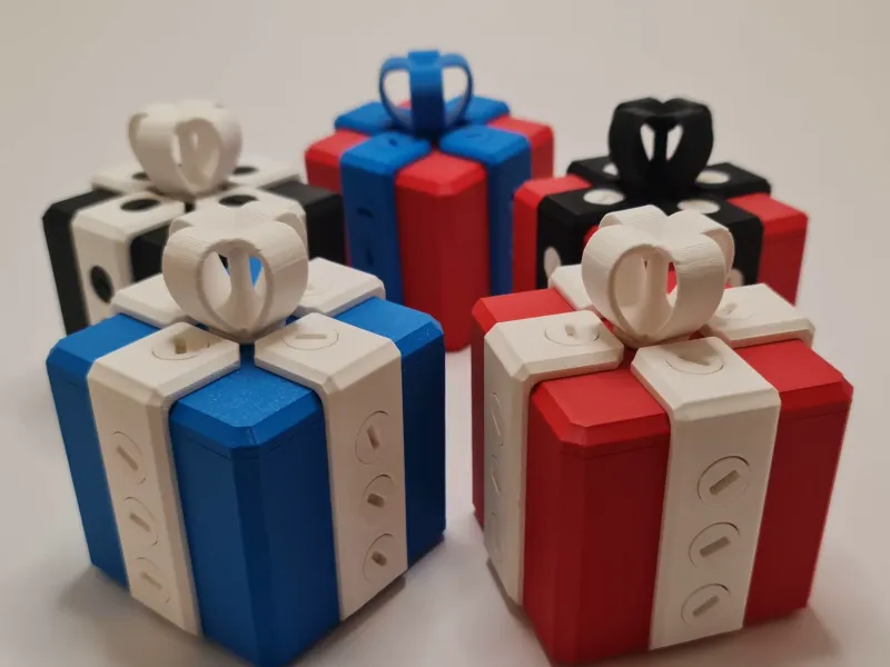 Gift Box Locked with 16 Screws