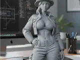 sexy woman in firefighter uniform 4-0