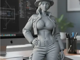sexy woman in firefighter uniform 4