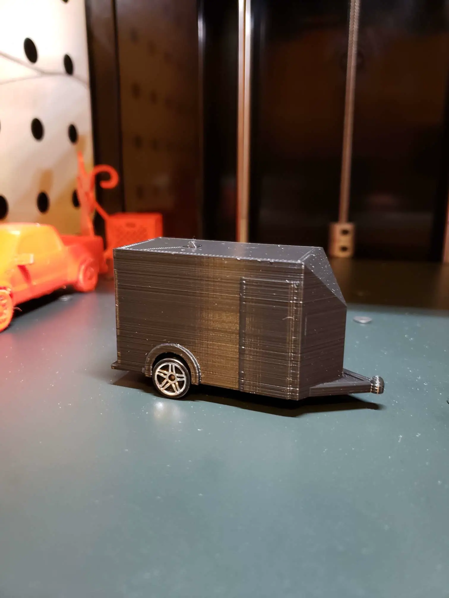 Enclosed Toy Trailer At 1/64 scale for Hot Wheels