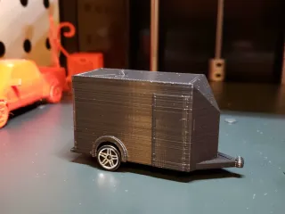 Enclosed Toy Trailer At 1/64 scale for Hot Wheels