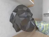 Gorilla Head Lowpoly Low poly-0