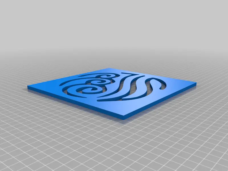 Avatar Wasserstamm-Symbol Schablone