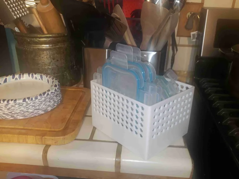 cestino organizer alto