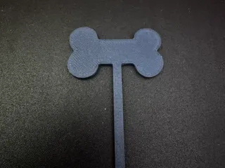 Cute Bone Cupcake Topper