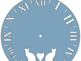 Wall Clock - 210mm - Modified Hook