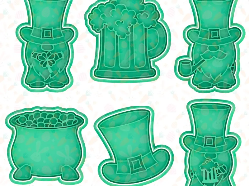 St. Patrick's Day koekjessnijder set van 6