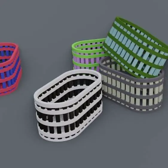 Slatted basket