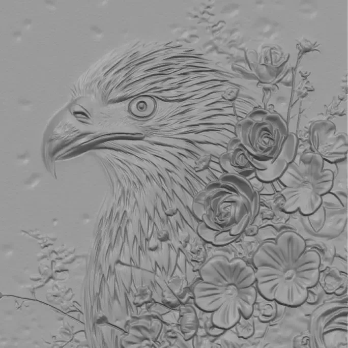 Eagle - relief sculpture