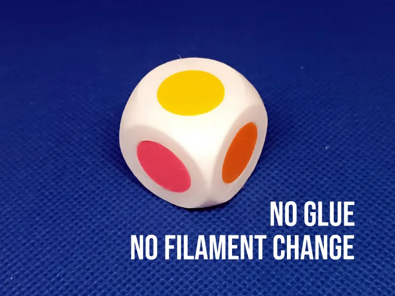 Color Dice for Twister, Ninja Cats or Spooky Balance Game