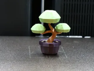 Low Poly Desktop Bonsai