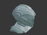 Advanced Sci-Fi Combat Helmet 3D Print Model-6