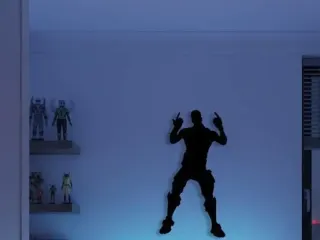 Fortnite Emote Silhouette Wall Art