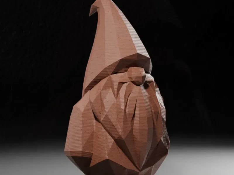 Nordic gnome Low-poly