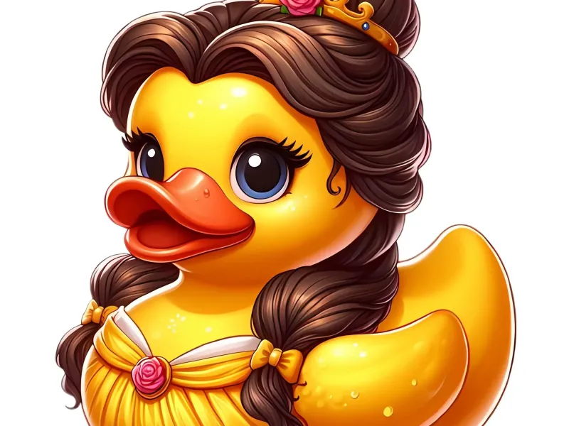 Princess Bell Rubber Ducky