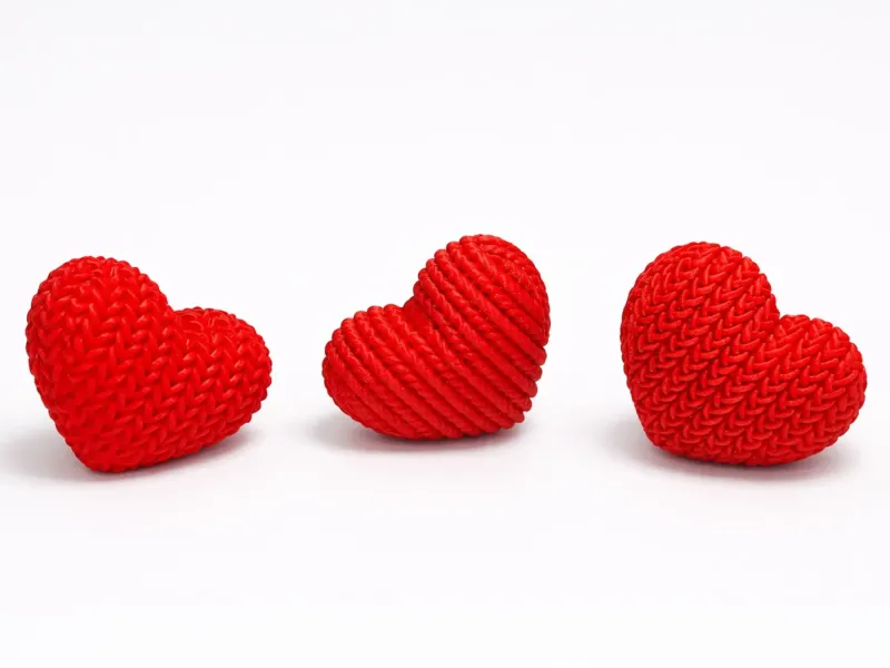 KNITTED HEART