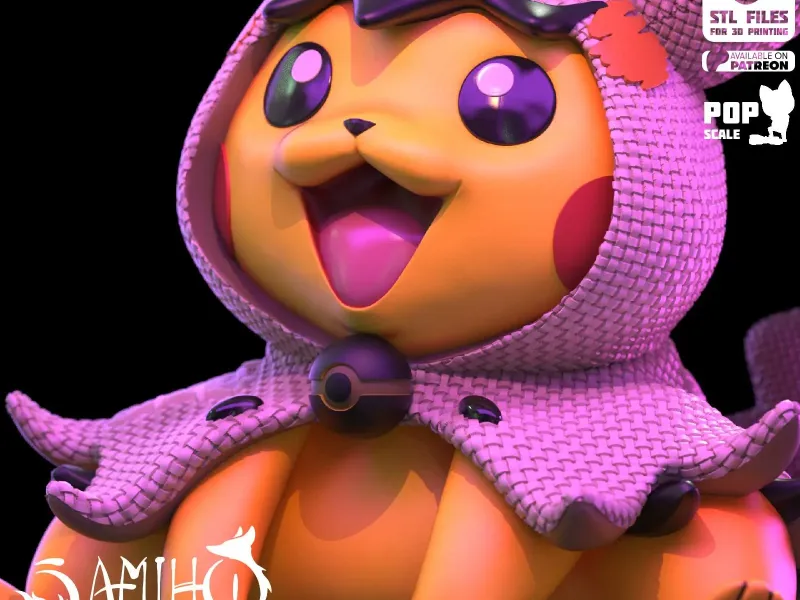 Samiho Studios - Mimikyu Pikachu: STLs ready for printing
