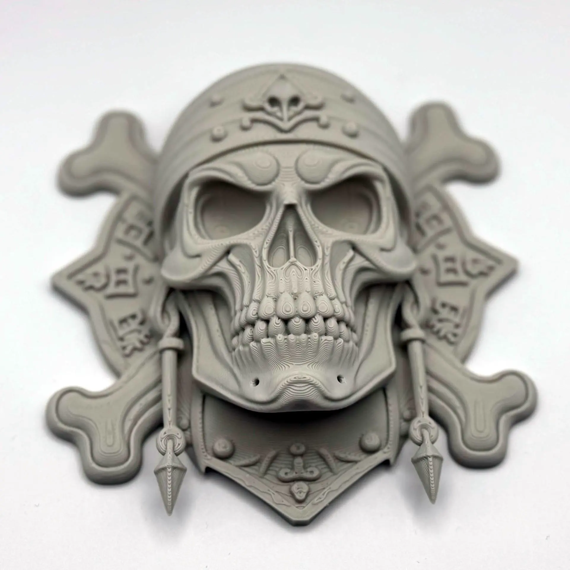 3D Printer Files | 3MF File | Pirate Skeleton Wall Decor