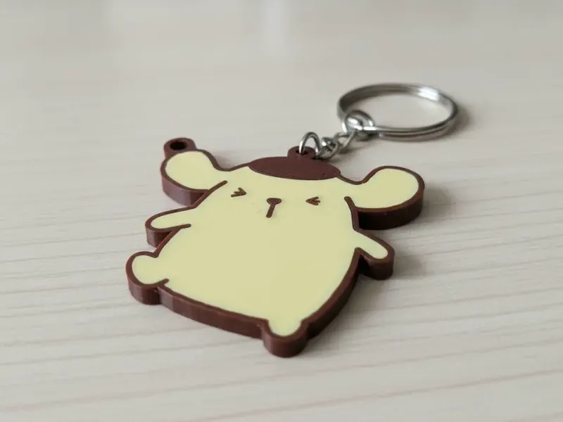 kEYCHAIN  POMPOMPURIN - sanrio 1