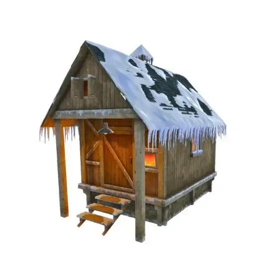 Winter Cabin 3D Model STL Printable