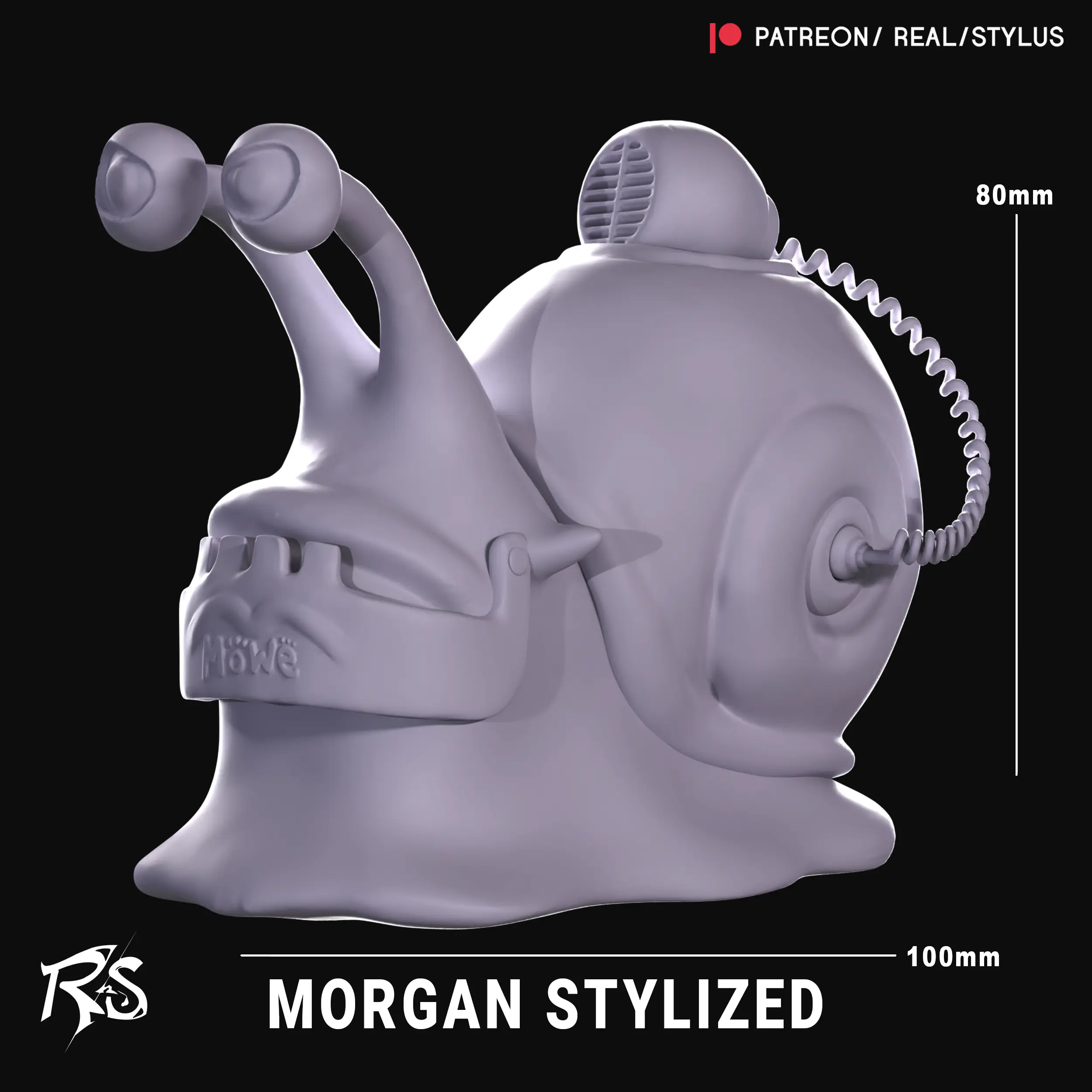 DEN DEN MUSHI MORGAN - 3D PRINT - ONE PIECE LIVE ACTION