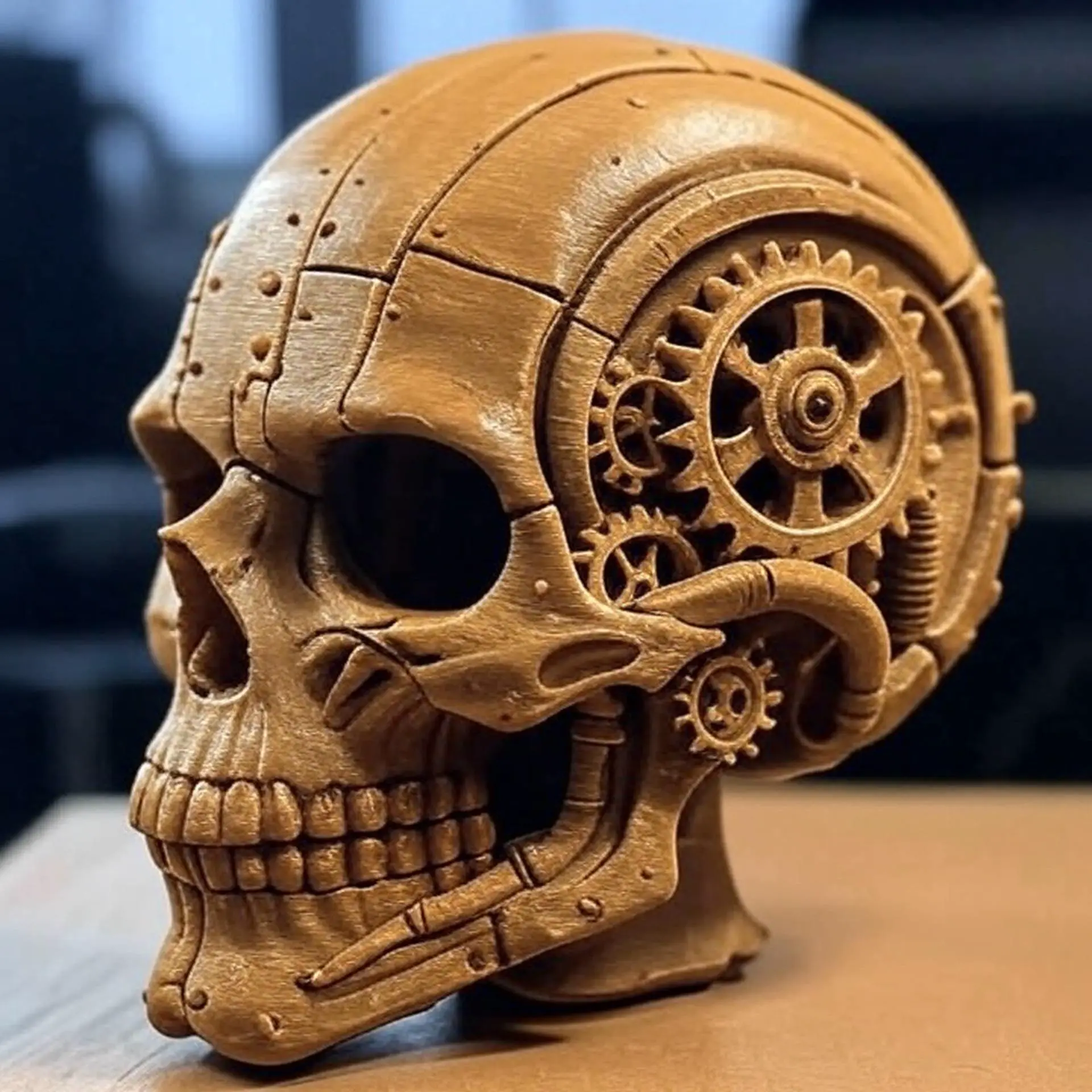 3D Printer Files | 3MF File | Steampunk Skull