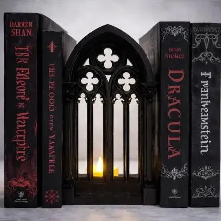 Cathedrale Bookend Gothic Ancient Style Window Booknook