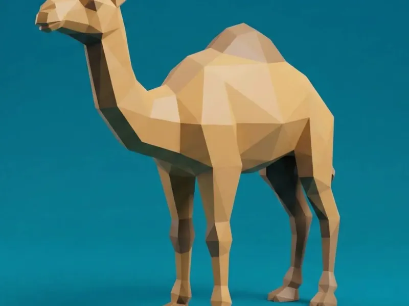 #20 | camel lowpoly