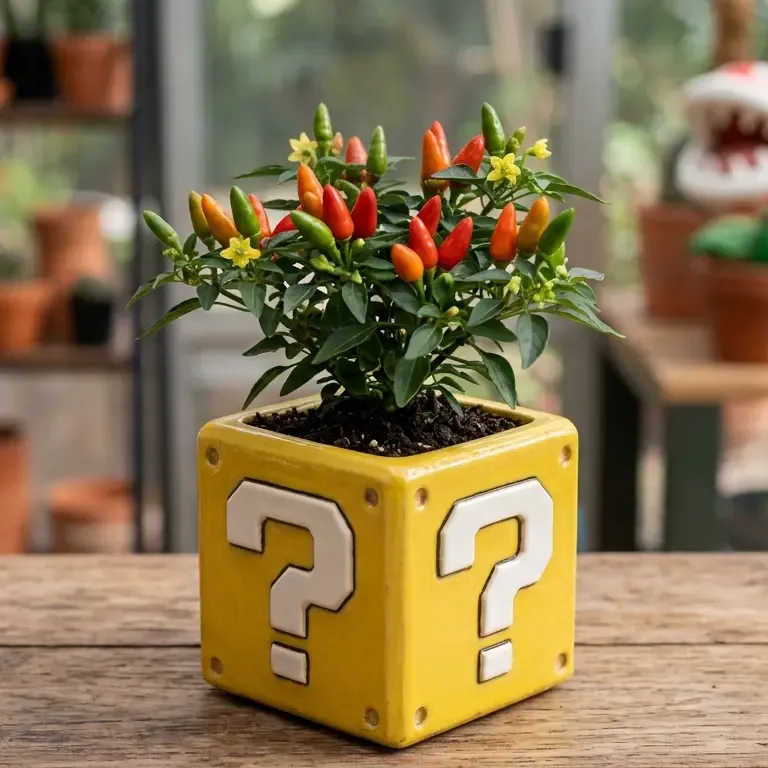 power-Up Your Plants! Mario Question Block Planter

