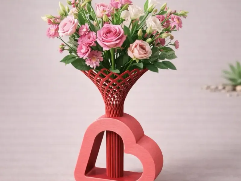 Cute Heart Vase
