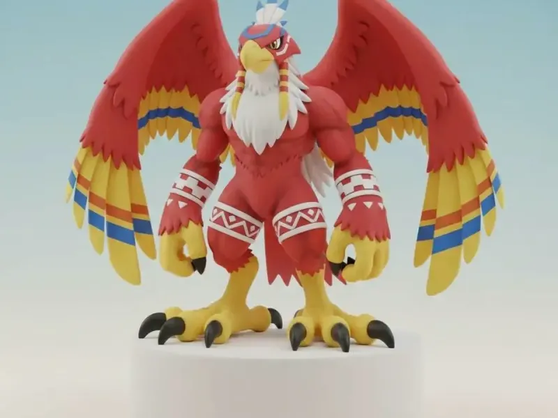 Garudamon Digimon Creature Model