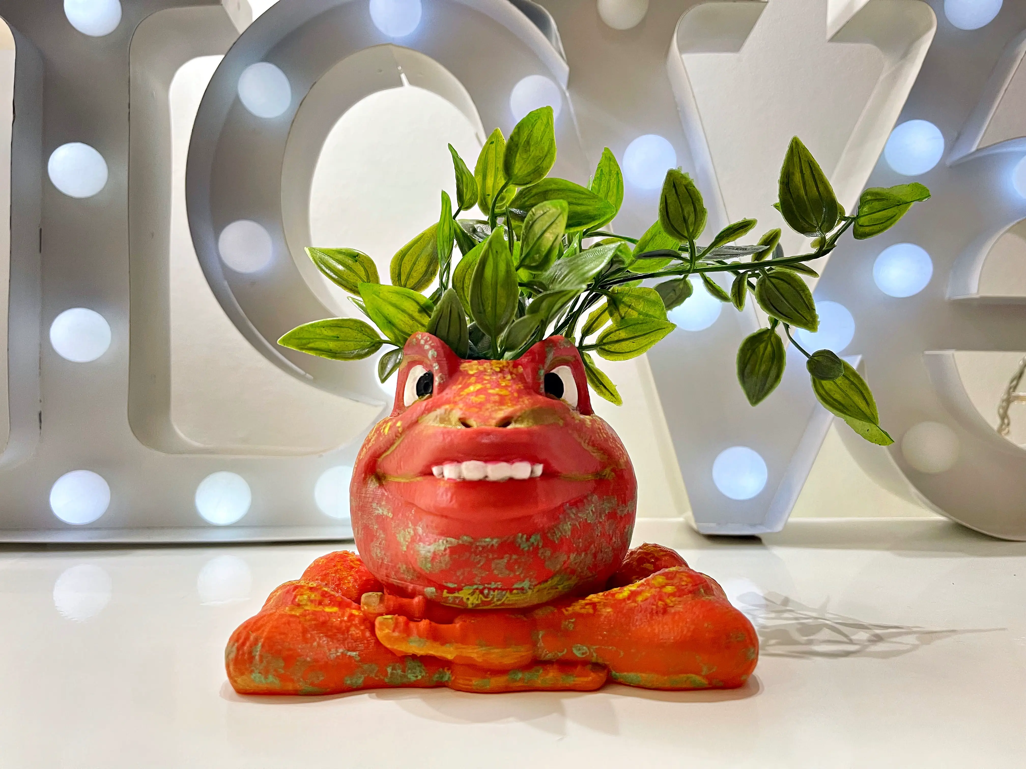 FROG PLANTER ,FLOWER POT, VASE