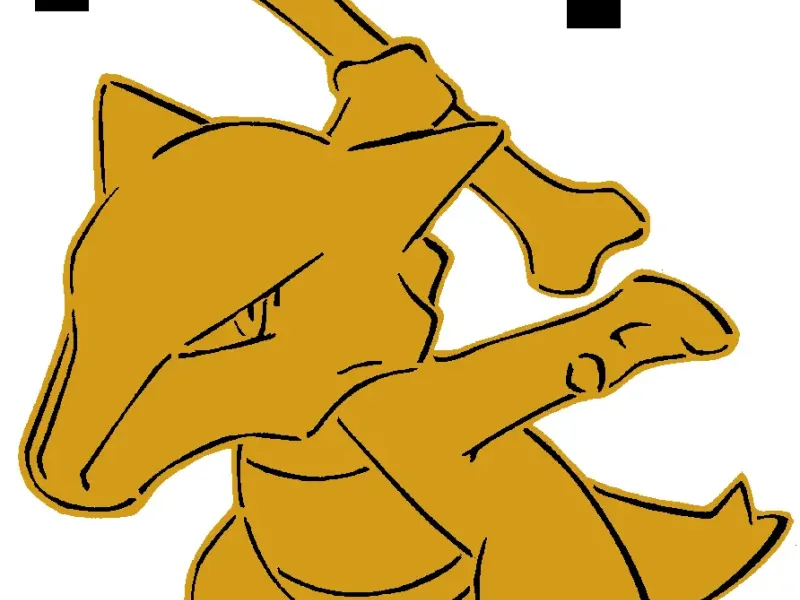 105 Marowak stencil + 2D