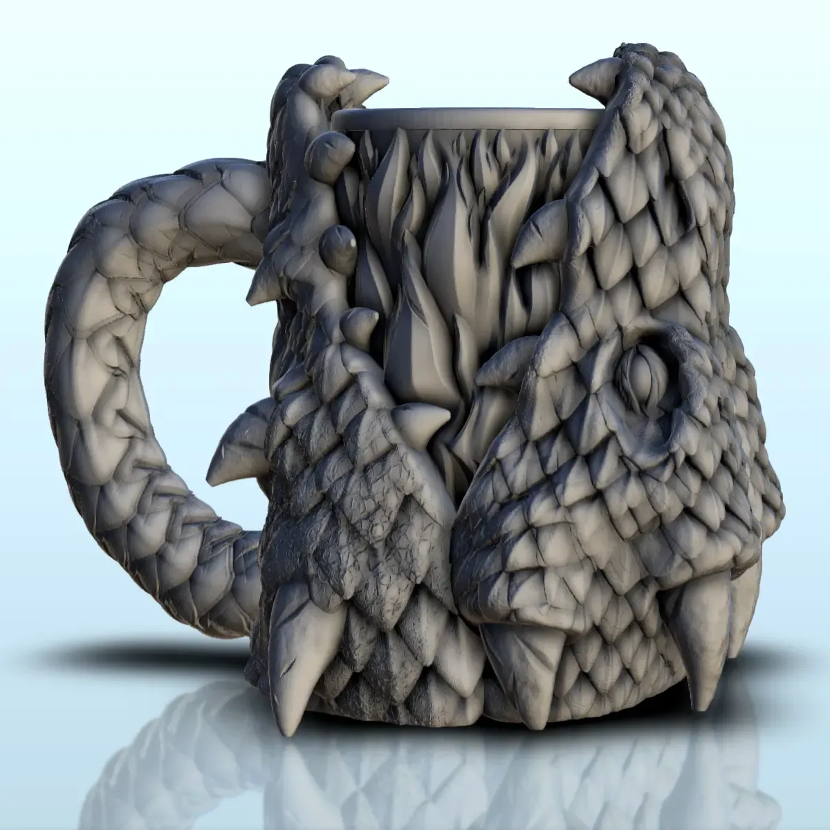 Rogue dragon dice mug (1) - beer can holder