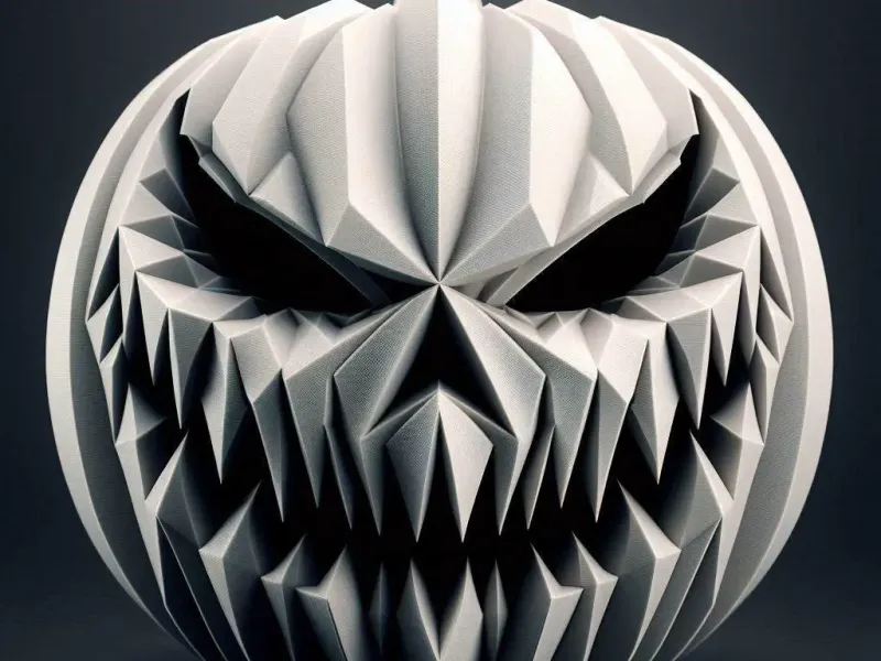 Scary Halloween Pumpkin Face