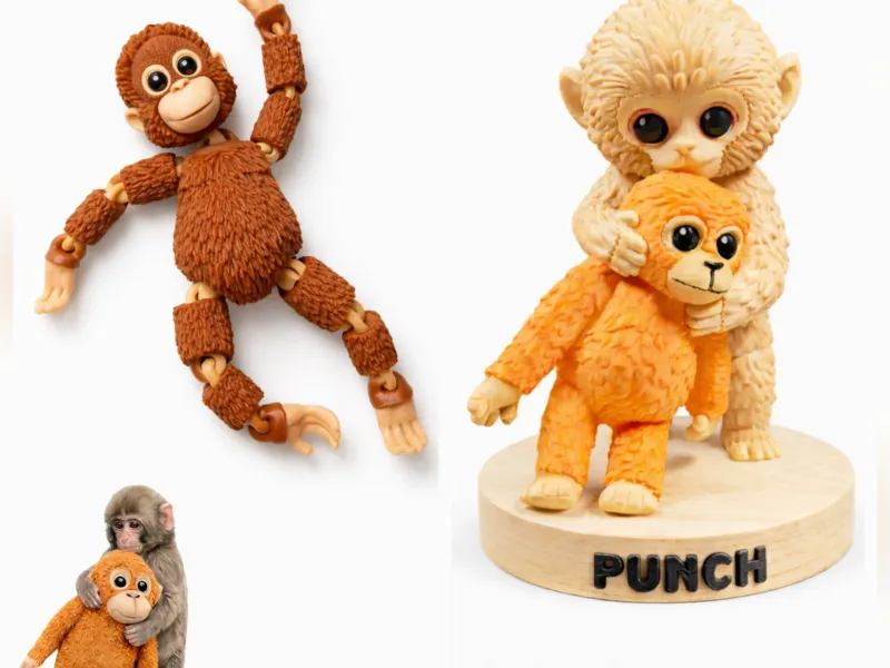 Punch Kun Baby Monkey Japan Zoo