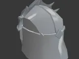 Dark Fantasy Warrior Helmet – Sci-Fi Hybrid Design-2