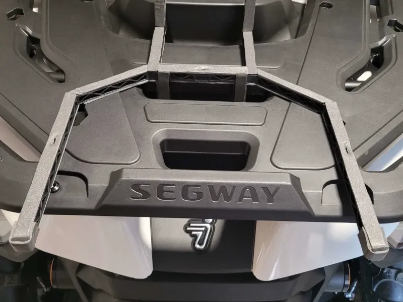 Stand on front rack of Segway AT5/AT6