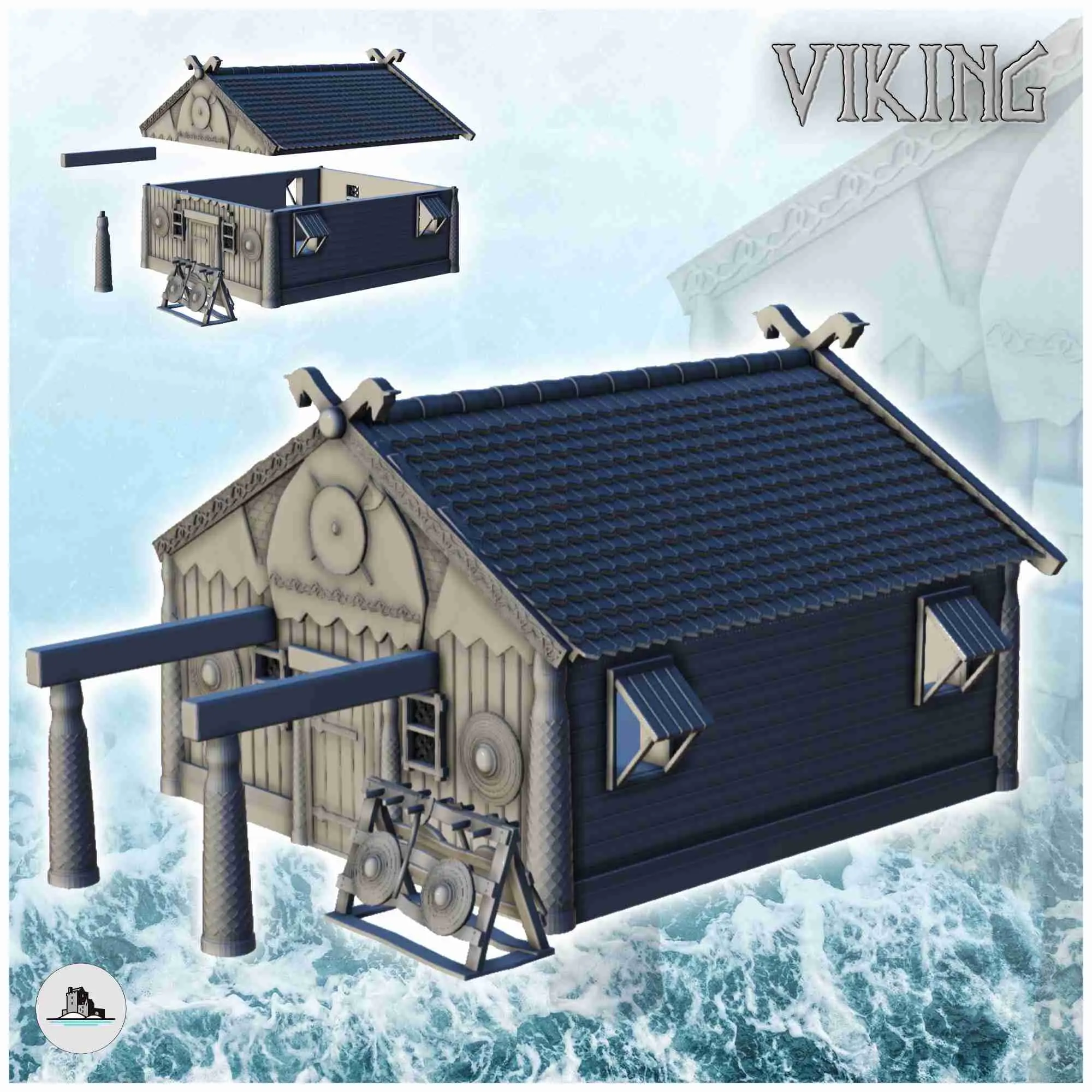 Wikingerpackung - Szenerie mittelalterliche Miniaturen warhammer terrain