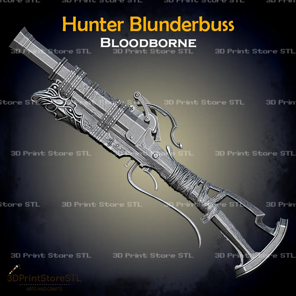 Cosplay dell'archibugio del cacciatore Bloodborne - File STL