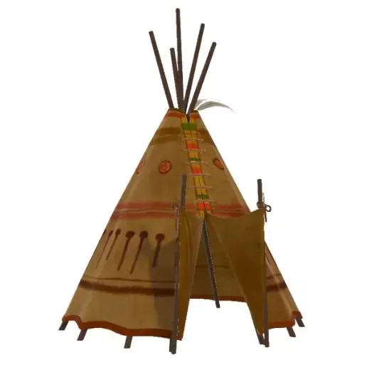 Teepee Tent 3D Model STL Printable