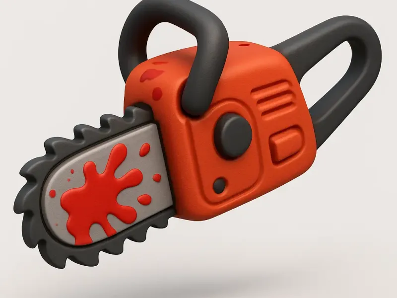 Chainsaw keychain 
